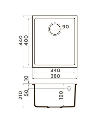Кухонная мойка Tetogranit Omoikiri Bosen 38-U-GR ленинградский серый 4993538
