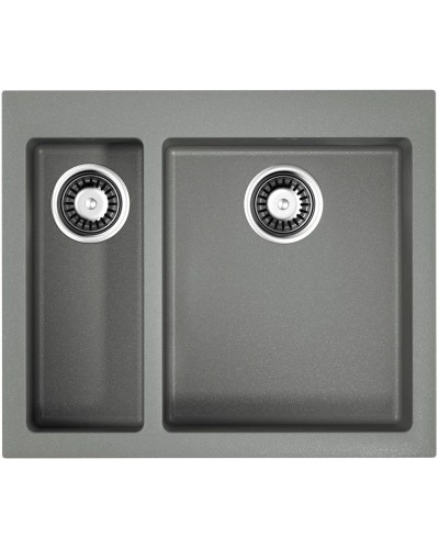 Кухонная мойка Tetogranit Omoikiri Bosen 59-2-GR ленинградский серый 4993558