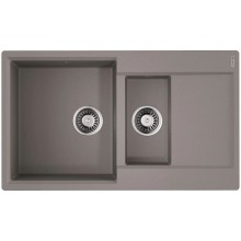 Кухонная мойка Artgranit Omoikiri Daisen 86-2-GR ленинградский серый 4993475