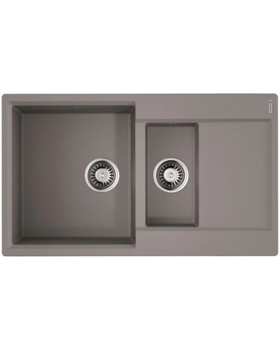 Кухонная мойка Artgranit Omoikiri Daisen 86-2-GR ленинградский серый 4993475