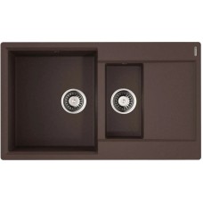 Кухонная мойка Artgranit Omoikiri Daisen 86-2-DC темный шоколад 4993476