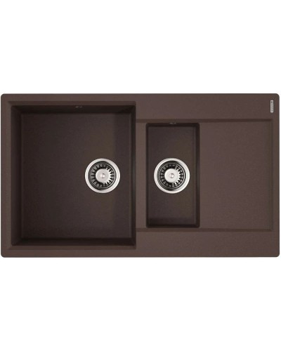 Кухонная мойка Artgranit Omoikiri Daisen 86-2-DC темный шоколад 4993476