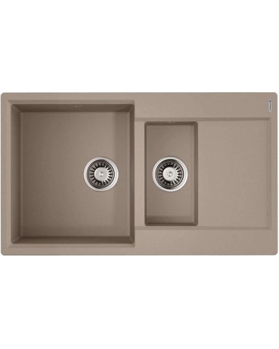 Кухонная мойка Artgranit Omoikiri Daisen 86-2-SA бежевый 4993478