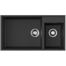 Кухонная мойка Tetogranit Omoikiri Tedori 85-2-U-BL черный 4993940