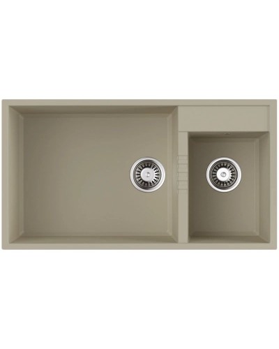 Кухонная мойка Tetogranit Omoikiri Tedori 85-2-U-BE ваниль 4993941