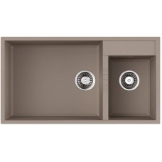 Кухонная мойка Tetogranit Omoikiri Tedori 85-2-U-SA бежевый 4993942