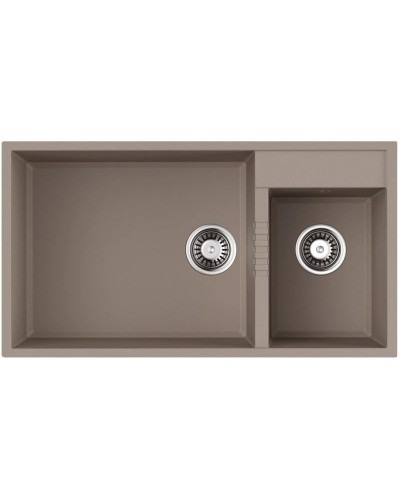 Кухонная мойка Tetogranit Omoikiri Tedori 85-2-U-SA бежевый 4993942