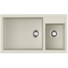 Кухонная мойка Tetogranit Omoikiri Tedori 86-2-LB-WH белый 4993935