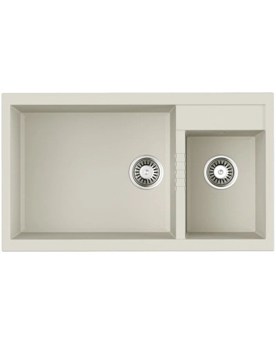 Кухонная мойка Tetogranit Omoikiri Tedori 86-2-LB-WH белый 4993935