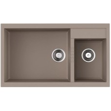 Кухонная мойка Tetogranit Omoikiri Tedori 86-2-LB-SA бежевый 4993934