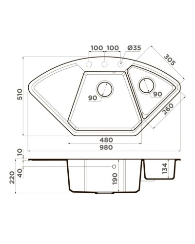 Кухонная мойка Artgranit Omoikiri Yonaka 98-C-BE ваниль 4993710
