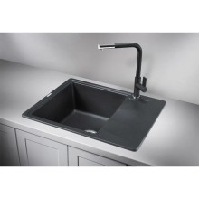 Кухонная мойка Granula черный 6201bl