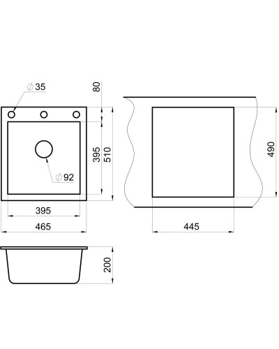Кухонная мойка Granula арктик 4651wh
