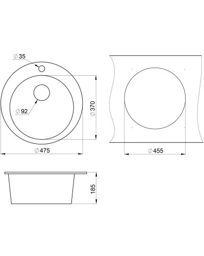 Кухонная мойка Granula песок 4801sa