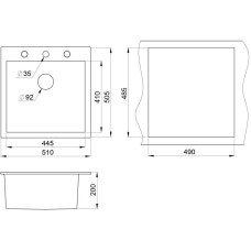 Кухонная мойка Granula антик 5102an