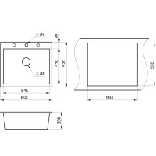 Кухонная мойка Granula классик 6001cl