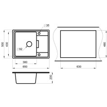 Кухонная мойка Granula пирит 6503pr