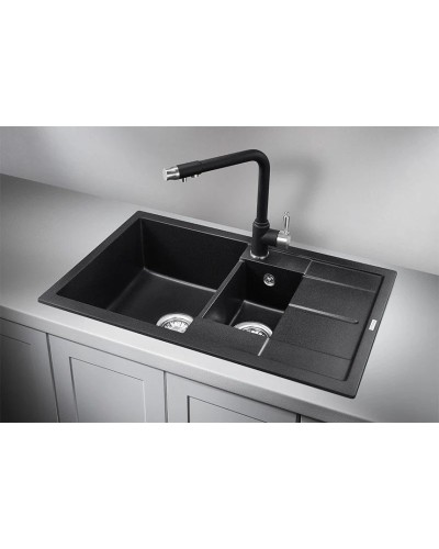 Кухонная мойка Granula черный 7802bl