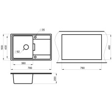 Кухонная мойка Granula арктик 7804wh