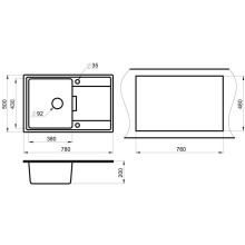 Кухонная мойка Granula пирит 7804pr