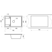 Кухонная мойка Granula антик 7805an