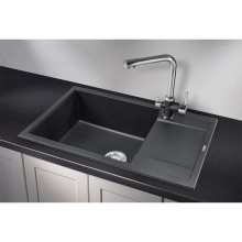 Кухонная мойка Granula черный 7805bl