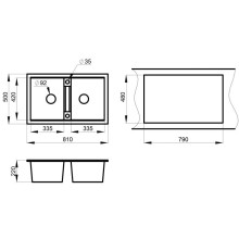 Кухонная мойка Granula эспрессо 8101es