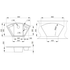 Кухонная мойка Granula арктик 9001wh