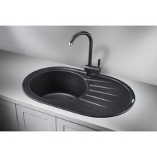 Кухонная мойка Granula черный 7601bl