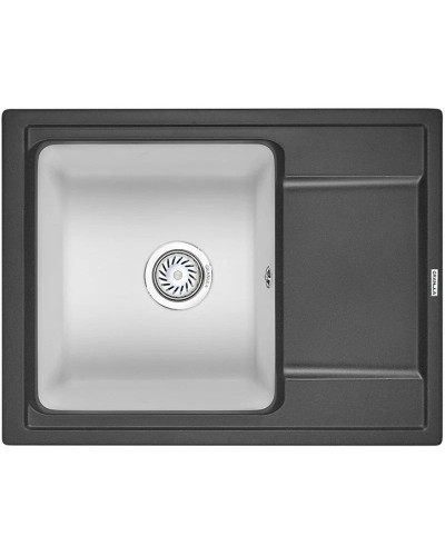 Кухонная мойка Granula черный/арктик 6504blwh