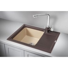 Кухонная мойка Granula эспрессо/песок 6504essa