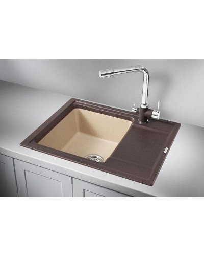 Кухонная мойка Granula эспрессо/песок 6504essa