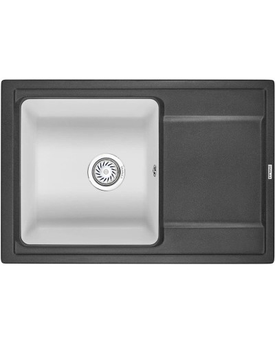 Кухонная мойка Granula черный/арктик 7401blwh