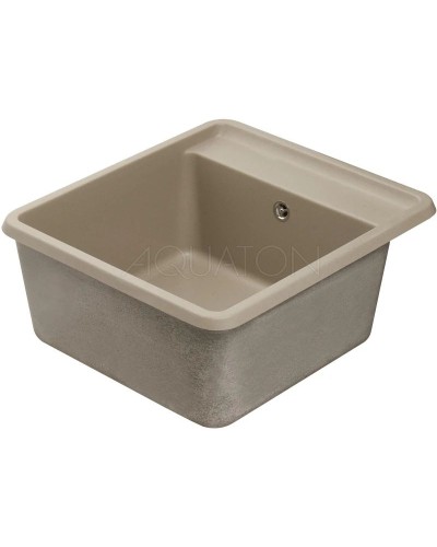 Кухонная мойка Акватон Беллис серый шелк 1A724932BS250