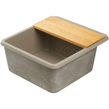 Кухонная мойка Акватон Беллис серый шелк 1A724932BS250