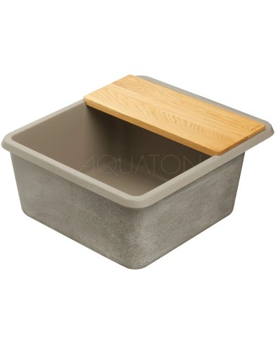 Кухонная мойка Акватон Беллис серый шелк 1A724932BS250