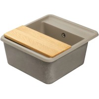 Кухонная мойка Акватон Беллис серый шелк 1A724932BS250