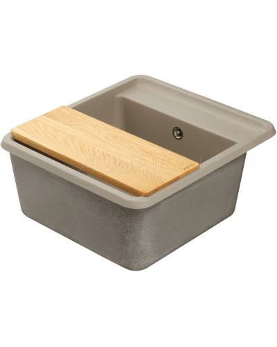 Кухонная мойка Акватон Беллис серый шелк 1A724932BS250