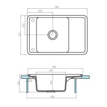 Кухонная мойка Акватон Беллис кофе 1A725032BS280