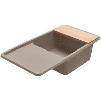 Кухонная мойка Акватон Беллис серый шелк 1A725132BS250