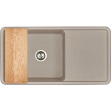 Кухонная мойка Акватон Беллис серый шелк 1A725132BS250