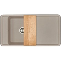 Кухонная мойка Акватон Беллис серый шелк 1A725132BS250