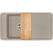 Кухонная мойка Акватон Беллис серый шелк 1A725132BS250