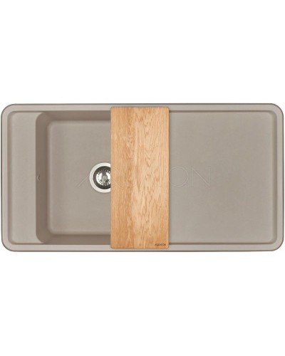 Кухонная мойка Акватон Беллис серый шелк 1A725132BS250