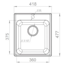 Кухонная мойка GranFest Quarz песок GF-Z17