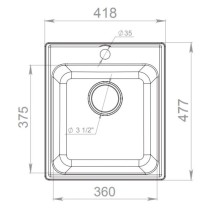 Кухонная мойка GranFest Quarz терракот GF-Z17