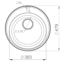 Кухонная мойка GranFest Quarz серый GF-Z08