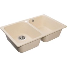 Кухонная мойка GranFest Quarz бежевый GF-Z15