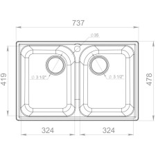 Кухонная мойка GranFest Quarz серый GF-Z15