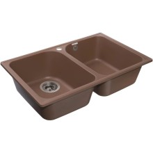 Кухонная мойка GranFest Quarz терракот GF-Z15
